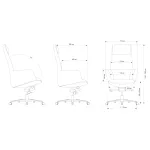 Кресло руководителя Cactus CS-LBK-MILANO