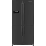 Холодильник Kuppersberg NMFV 18591 DX (No Frost, A+, 3-камерный, Side by Side, объем 630:418/212л, 91x185x78см, темный металл)