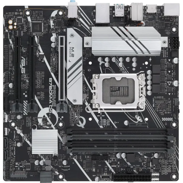 Материнская плата ASUS PRIME B760M-A D4-CSM (SocketLGA1700, Intel B760, 4xDDR4, microATX, RAID SATA: 0,1,15,5)