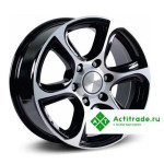Скад Скала R17/7.5J PCD 6x139,7 ET 30 ЦО 67,1 черный с полированной лицевой поверхностью