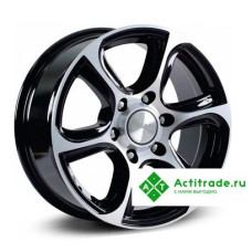 Скад Скала R17/7.5J PCD 6x139,7 ET 30 ЦО 67,1 черный с полированной лицевой поверхностью [0900105]