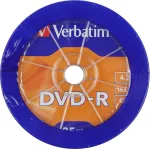 Диск DVD-R Verbatim (4.7Гб, 16x, wagon wheel, 25)