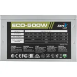 Блок питания Aerocool Eco-500W (ATX, 500Вт, 20+4 pin, ATX12V 2.3, 1 вентилятор)