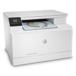 МФУ HP Color LaserJet Pro MFP M182n (цветная, A4, 256Мб, 16стр/м, 600x600dpi, 30'000стр в мес, RJ-45, USB)