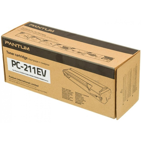 Тонер-картридж Pantum PC-211EV (черный; 1600стр; Pantum P2200, P2207, P2507, P2500W, M6500, M6550, M6607)