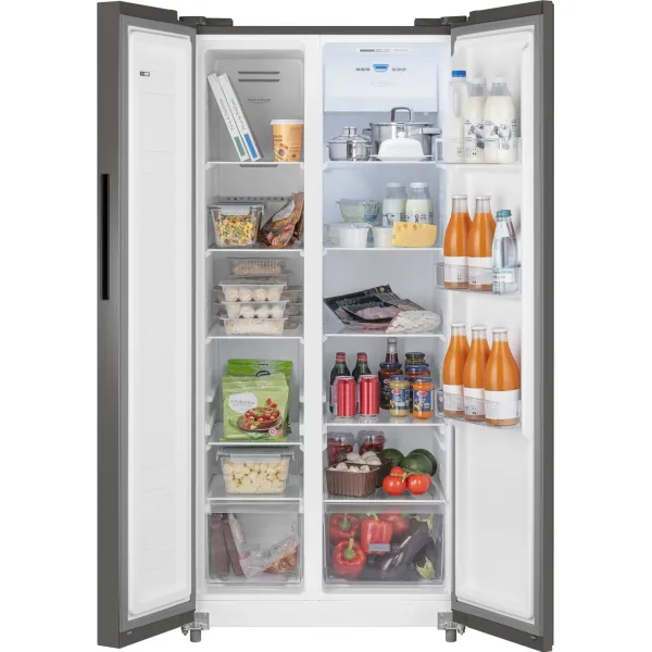 Холодильник Weissgauff WSBS 500 Inverter (No Frost, A+, 2-камерный, Side by Side, инверторный компрессор, серый)