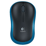 Мышь Logitech Wireless Mouse M185 Blue-Black USB (радиоканал, кнопок 3, 1000dpi)