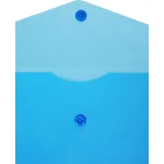 Конверт на кнопке Бюрократ PK804A5BLU (A5, пластик, толщина пластика 0,18мм, синий)
