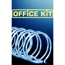 Пружина металлическая Office Kit OKPM916B (14,3мм, A4, черный, 100шт)