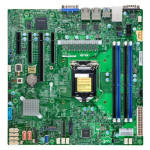 Материнская плата Supermicro X12STL-F (LGA1200, Intel C252, 4xDDR4 DIMM, mATX, RAID SATA: 0,1,10,5)