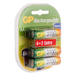 Аккумуляторная батарейка GP 2700AAHC4/2-2CR6 36/360