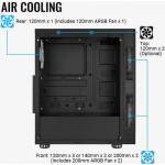 Корпус Aerocool Python-G Black (Midi-Tower, 2xUSB3.0)