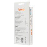 Сетевой фильтр Buro 800SH-1.8-W (1,8м, 8xEURO, 2,2кВт, 10А)