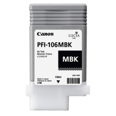 Картридж Canon PFI-106MBK (черный матовый; 130мл; iPF6300S, 6400, 6450) [6620B001]