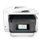 МФУ HP OfficeJet Pro 8730 (струйная, цветная, A4, 512Мб, 24стр/м, 1200x600dpi, авт.дуплекс, RJ-45, USB, Wi-Fi)