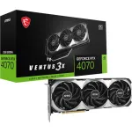 Видеокарта GeForce RTX 4070 2505МГц MSI VENTUS OC (GDDR6X, 192бит, 1xHDMI, 3xDP)