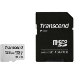 Карта памяти microSDXC 128Гб Transcend (Class 10, 100Мб/с, UHS-I U3, адаптер на SD)