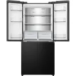 Холодильник Hisense RQ5P470SAF1 (No Frost, A+, 3-камерный, Side by Side, объем 530:331/199л, инверторный компрессор, черный)