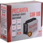Сварочный аппарат РЕСАНТА САИ-190 (220-220В, инвертор, ММА DC, 10-190A, 6,5кВт)