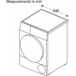 Сушильная машина Bosch WQB245B0ME (Heat Pump (тепловой насос), A+++, макс.загрузка 9 кг, 14 программ, уровень шума 61 дБ)