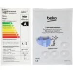 Стиральная машина Beko WSRE6512ZSS(фронтальная средняя, класс стирки/отжима/э.потребления: A/C/A , макс: 6кг, 1000 об/мин, 60x84x41.5см, серебристый)