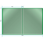 Папка Бюрократ -BPV10GRN (A4, пластик, толщина пластика 0,6мм, карман торцевой с бумажной вставкой, зеленый)