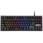 Клавиатура DEFENDER Игровая Blitz GK-240L RU Rainbow Black USB (классическая механические, 87кл)