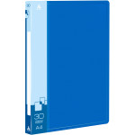 Папка Бюрократ -BPV30BLUE (A4, пластик, толщина пластика 0,65мм, карман торцевой с бумажной вставкой, синий)