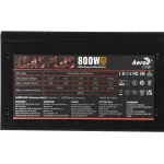 Блок питания Aerocool KCAS PLUS 800W (ATX, 800Вт, 20+4 pin, ATX12V 2.4, 1 вентилятор, BRONZE)