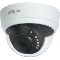 Камера видеонаблюдения Dahua DH-HAC-D1A21P-0280B (аналоговая, внутренняя, купольная, 2Мп, 2.8-2.8мм, 1920x1080, 25кадр/с) [DH-HAC-D1A21P-0280B]