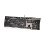 Клавиатура A4Tech KV-300H dark Grey USB (классическая ножничные, 104кл)