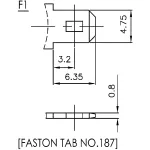 Батарея CSB UPS123607F2 (12В, 7,5Ач)