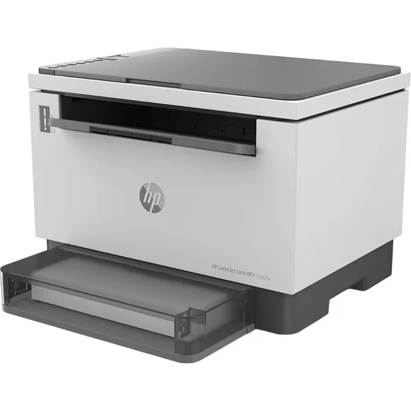 МФУ HP LaserJet Tank 1602w (лазерная, черно-белая, A4, 64Мб, 22стр/м, 600x600dpi, 25'000стр в мес, USB, WEB, Wi-Fi)