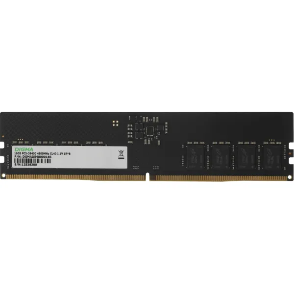 Память DIMM DDR5 16Гб 4800МГц Digma (38400Мб/с, CL40, 288-pin)