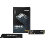 Жесткий диск SSD 500Гб Samsung 980 (M.2, 3100/2600 Мб/с, 470000 IOPS, PCI-E, для ноутбука и настольного компьютера)