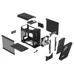Корпус Fractal Design Torrent Nano RGB Black TG Light Tint (1x180мм)