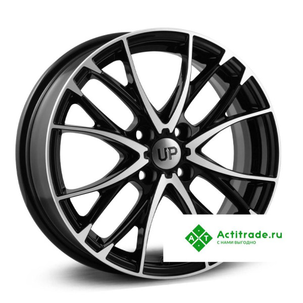 Wheels UP Up111 R16/6J PCD 4x100 ET 45 ЦО 54,1 черный с полированной лицевой поверхностью