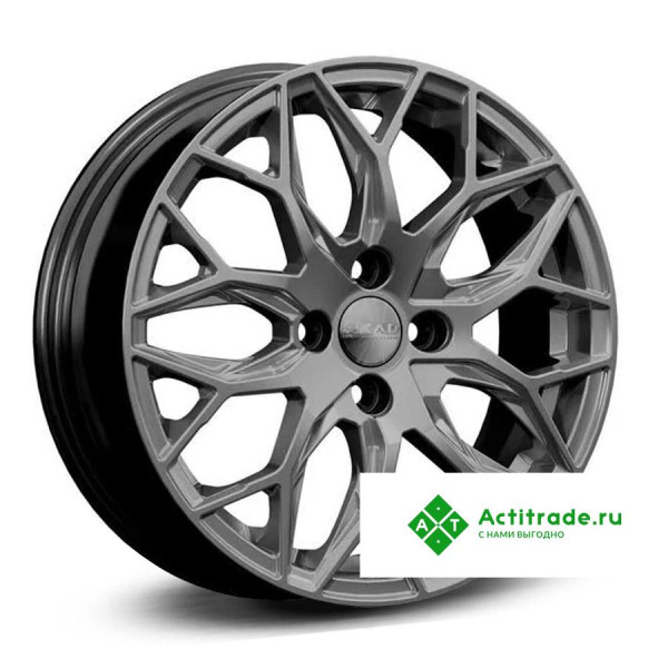 Скад Фабиан R16/6J PCD 4x100 ET 37 ЦО 60,1 графитовый