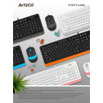 Клавиатура и мышь A4Tech Fstyler F1010 (кнопок 4, 1600dpi)