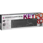 Клавиатура DEFENDER Element HB-520 Black USB ( мембранные, 107кл)