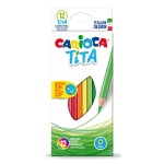 Карандаши Carioca 42793 (пластик, шестигранный, 12 цветов, коробка европодвес)