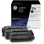 Картридж HP 55X (черный; 12500стр; HP LaserJet P3015, MFP M525dn)