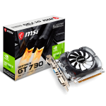 Видеокарта GeForce GT 730 902МГц 2Гб MSI (PCI-E x16, GDDR3, 128бит, 1xDVI, 1xHDMI)