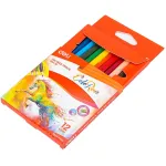 Карандаши Deli ColoRun (тополь, трехгранный, 12 цветов, коробка европодвес)