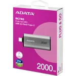 Внешний жесткий диск SSD 2Тб ADATA (1050/1000 Мб/с, USB Type-C, внешний)