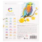 Карандаши Deli Color Emotion EC00220 (липа, трехгранный, 24 цветов, упаковка 24шт, коробка европодвес)