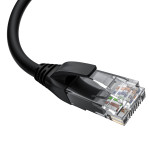 Greenconnect GCR-53151 (RJ45(m), RJ45(m), внутренний, 2м, 5E, 4пары, U/UTP, чёрный)