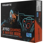 Материнская плата Gigabyte B760 GAMING X WIFI6E GEN5 (SocketLGA1700, 4xDDR5, ATX, RAID SATA: 0,1,15,5)