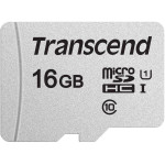 Карта памяти microSDHC 16Гб Transcend (Class 10, 95Мб/с, UHS-I U1, без адаптера)