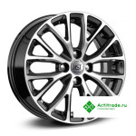 RST R015 R15/6J PCD 4x100 ET 46 ЦО 54,1 черный с полированной лицевой поверхностью